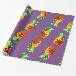 Pineapon Digital Art Wrapping Paper Geschenkpapier