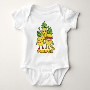 Pineapple-Baby-Body Baby Strampler