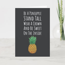 Pineapple Cards Exotic Fruit Tropical Fruity Karte