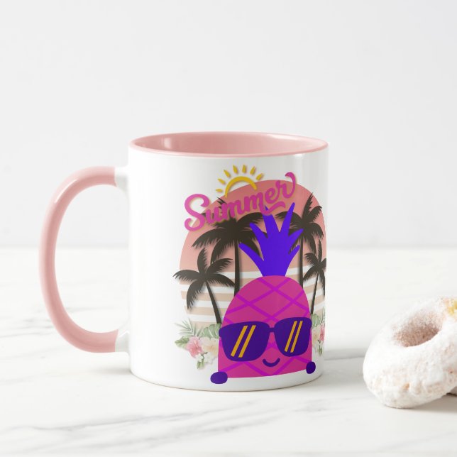 Pineapple Enjoy the Summer Tasse (Mit Donut)