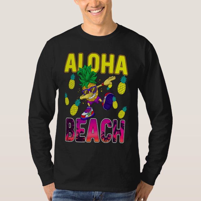 Pineapple  for Women Men Dabbing Aloha Hawaii Summ T-Shirt (Vorderseite)