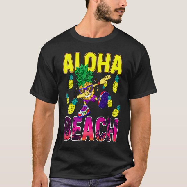 Pineapple  for Women Men Dabbing Aloha Hawaii Summ T-Shirt (Vorderseite)