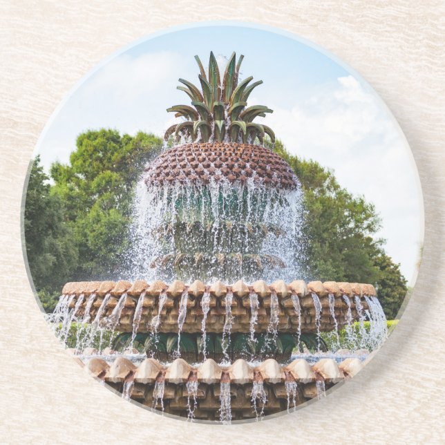 Pineapple Fountain in Charleston, Getränkeuntersetzer (Vorne)