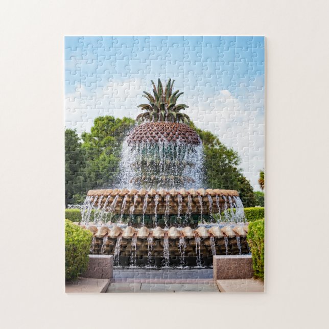 Pineapple Fountain in Charleston, Puzzle (Vertikal)