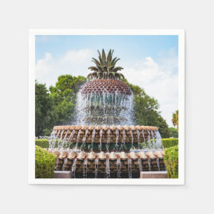 Pineapple Fountain in Charleston, Serviette