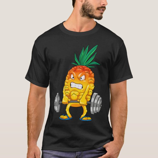 Pineapple Gym Workout  Deadlifting Summer Deadlift T-Shirt (Vorderseite)