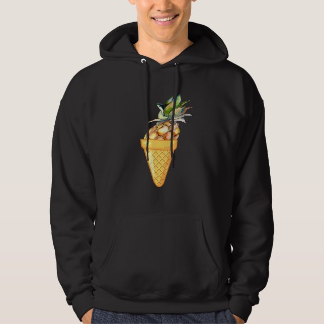 PINEAPPLE ICE CREAM - OBST UND ICE CREAM COLLECTI HOODIE (Vorderseite)