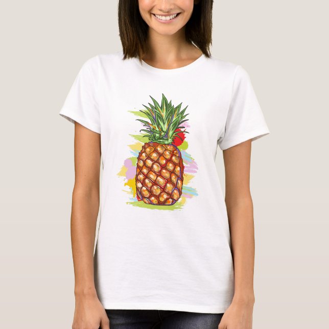PineApple-Illustration T-Shirt (Vorderseite)