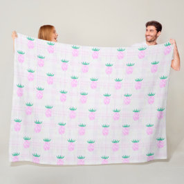 Pineapple im Landhausstil Fleecedecke