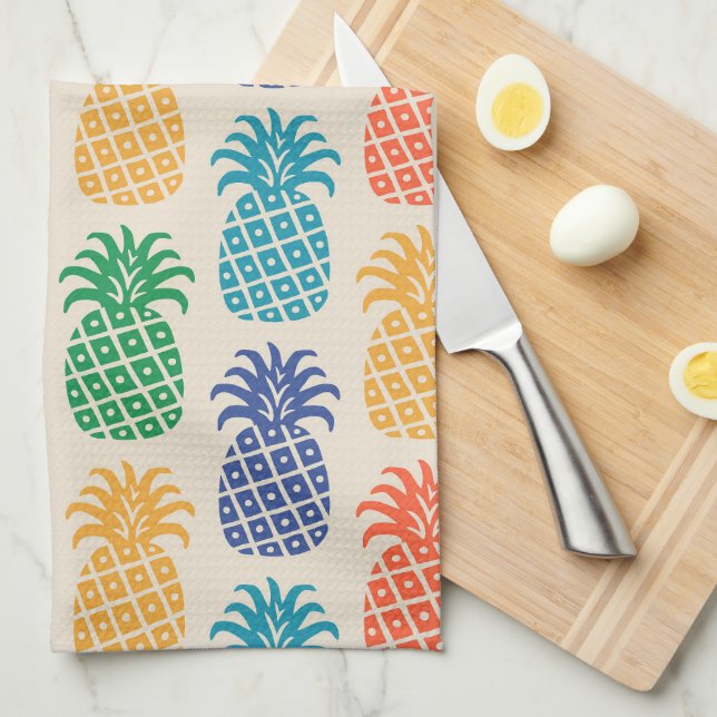 Pineapple Pattern Geschirrtuch (Viertel Falte)