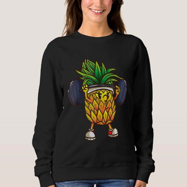 Pineapple Powerlifting Weightlifting Gym Workout Sweatshirt (Vorderseite)