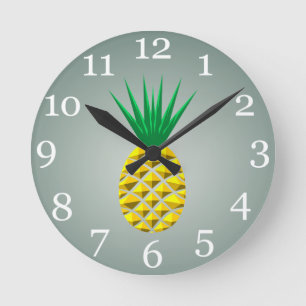 Pineapple Runde Wanduhr