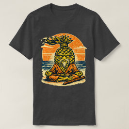 Pineapple Sensei Sonnenuntergang — Vintage Sommer  T-Shirt