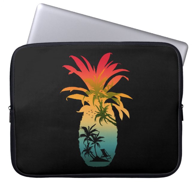 PINEAPPLE SUNSET LAPTOPSCHUTZHÜLLE (Vorderseite)