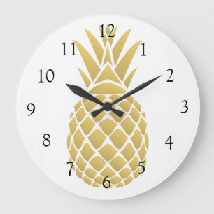Pineapple Wall Clock Große Wanduhr