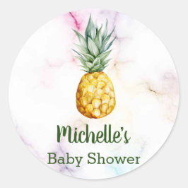 Pineappy Baby Duwer Gevor Vielen Dank Runder Aufkleber