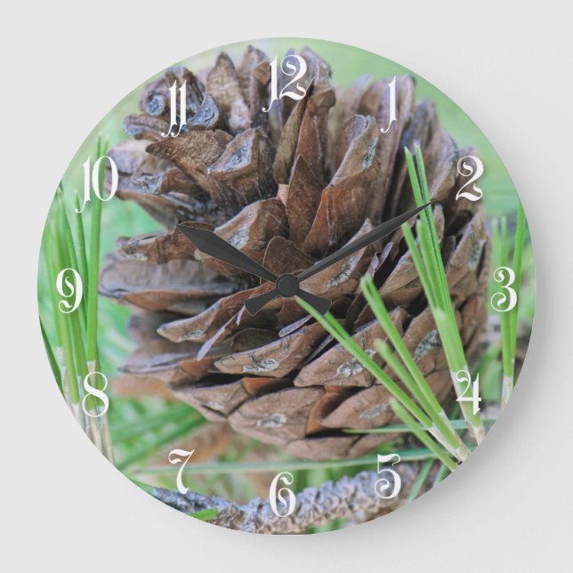 Pinecon Große Wanduhr (Vorderseite)