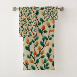 Pinecone Branches Badhandtuch Set