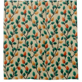 Pinecone Branches Duschvorhang