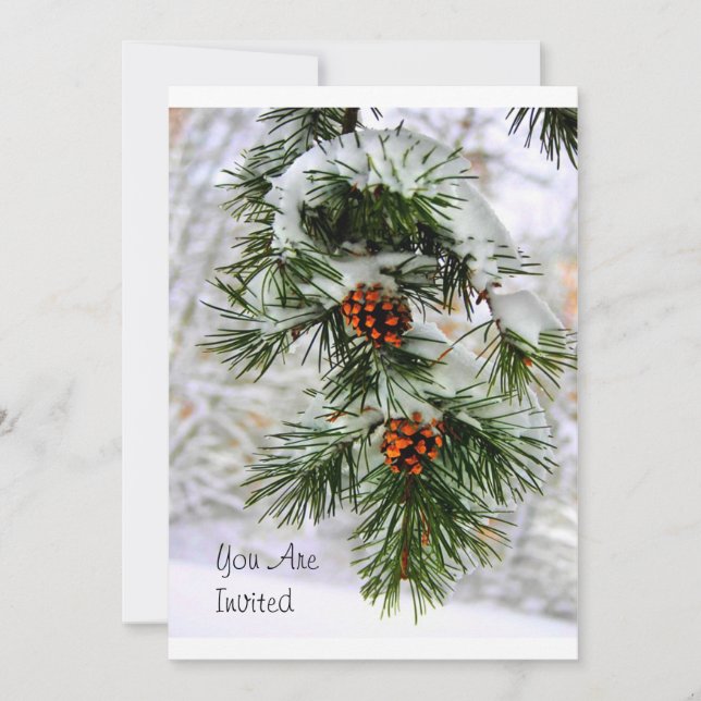 PineCone BranchHD Einladung (Vorderseite)