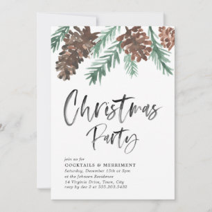 Pinecone Christmas Einladung von Feiertagen