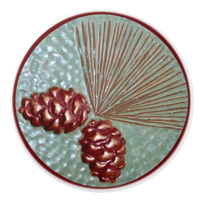 Pinecone Keramik Pull Keramikknauf (Vorderseite)