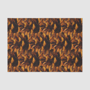 Pinecone Muster rustikale Fall Natur braunes Schwa Seidenpapier