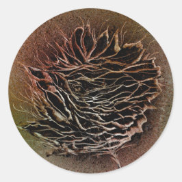 Pinecone Pick in Brown Runder Aufkleber