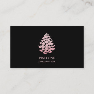 Pinecone Sparkling Pink Visitenkarte