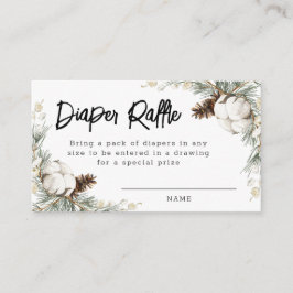 Pinecone Spruce Diaper Raffelkarten Begleitkarte