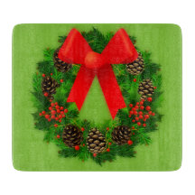 Pinecone und Holly Wreath