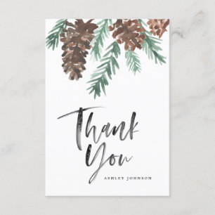 Pinecone Vielen Dank, dass Sie Script Flat Card Einladung