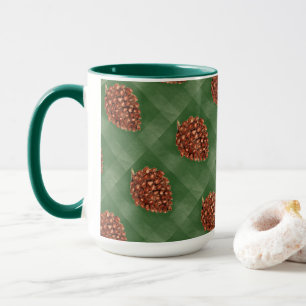 Pinecone Wasserfarbe Tasse