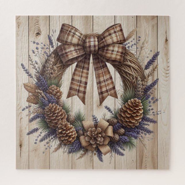 Pinecone Wreath Puzzle (Vertikal)