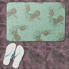 Pinecones Cabin Badematte