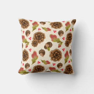 Pinecones Herbst- und Walddesign Kissen