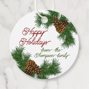 Pinecones Pinecones Pinselnäedles Branchen Kranz Geschenkanhänger