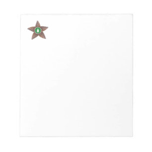 Pinecones star notizblock