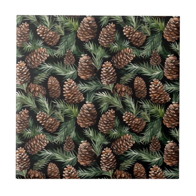 Pinecones Tile Fliese (Vorderseite)