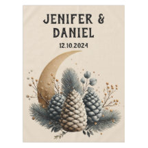 Pinecones und Crescent Moon Winter Liebe