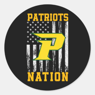 Pinecrest Patriots Logo Nation Hs Runder Aufkleber