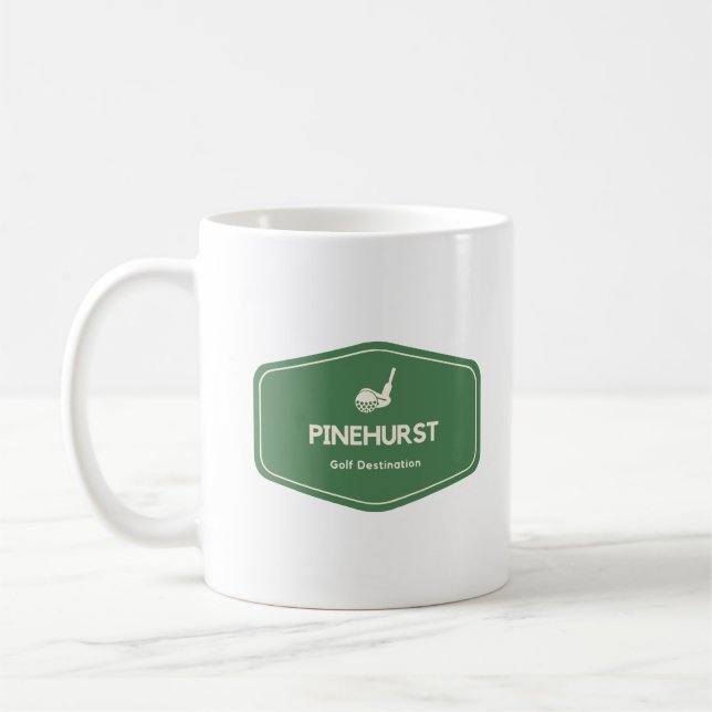 Pinehurst North Carolina Golf Zielort Kaffeetasse (Links)
