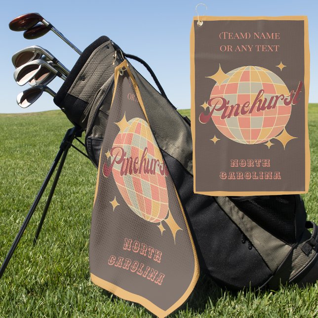 Pinehurst Stadt Nord Carolina Golfer Golfhandtuch (Von Creator hochgeladen)