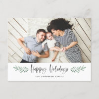 Pineneedle Happy Holidays Modernes Foto