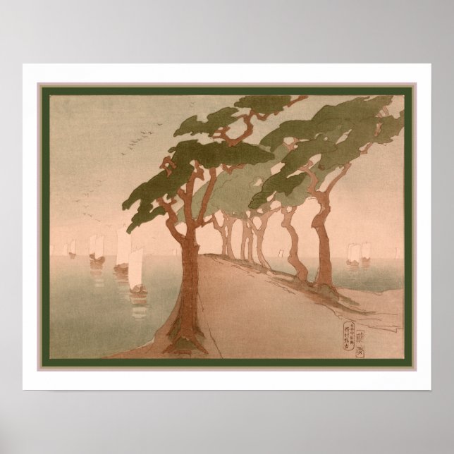 "Pines by the Sea" ca. 1912 Poster (Vorne)