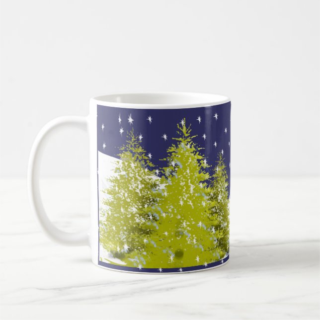 Pines Christmas Star Tasse mit Moon Cloud (Links)