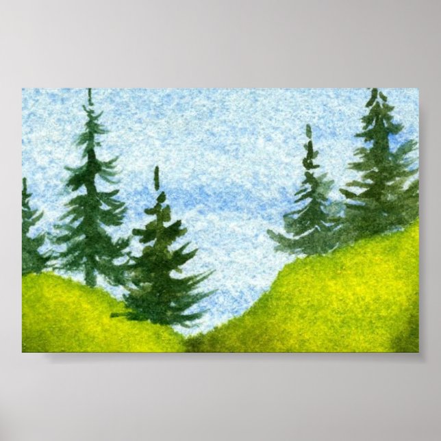 Pinescape Mini-Poster Poster (Vorne)