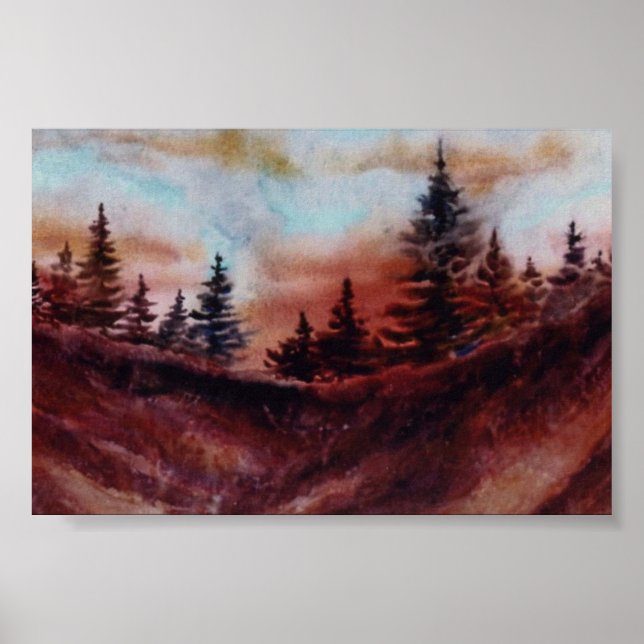 Pinescape Mini-Poster Poster (Vorne)