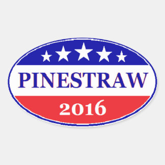 PINESTRAW 4 Präsident 2016 Wahl Ovaler Aufkleber