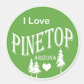 Pinetop Arizona Runder Aufkleber